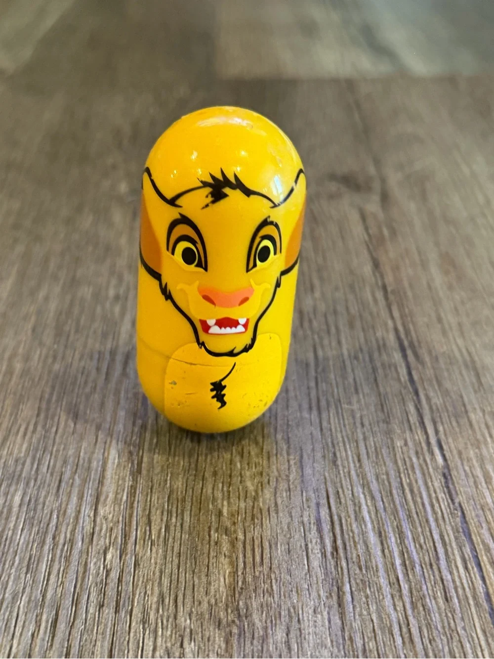 Disney Yellow Lion Tumbler Toy - Simba Face Design